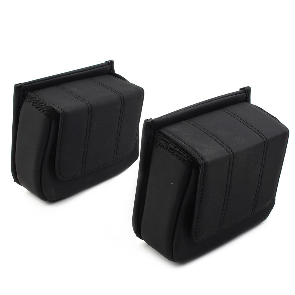 for Harley Touring 96-13 Road Street Glide Fairing Lower Door Pocket Bags Black