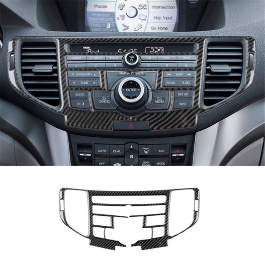 Carbon Fiber Interior Radio With Navigation Systerm Cover Trim for Acura TSX