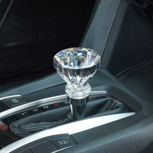 Crystal Diamond Style Shift Knob Manual Automatic Gear Stick Shifter Acrylic