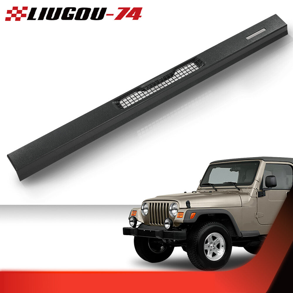 Black dashboard top cover defrost vent trim suitable for 1997-2006 for Jeep for Wrangler TJ