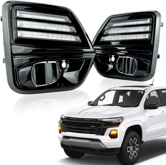 LED Daytime Running Front Fog Turn Signal Light for Chevrolet Colorado 2023 2024
