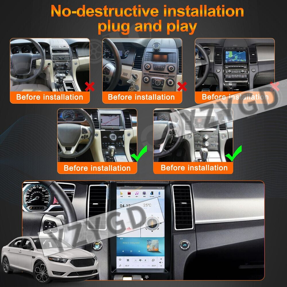Android for Ford Taurus 2010-2018 Carplay Car Radio Stereo Receiver 64GB Screen