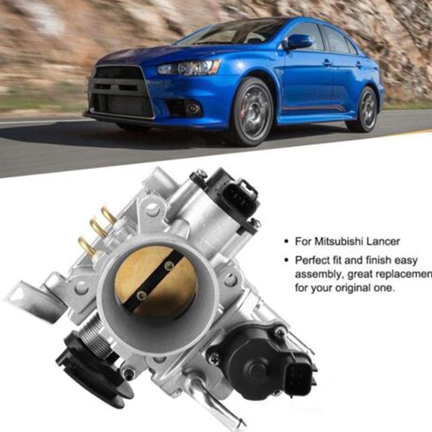 New Throttle Body MN128888 MR560120 for Mitsubishi Lancer 2002-07 SOHC 2.0L