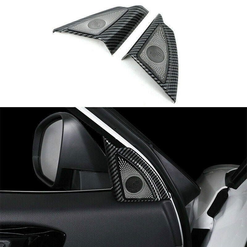 2P for Toyota Highlander 2020-2022 Carbon Fiber A Post Front Triangle Cover Trim