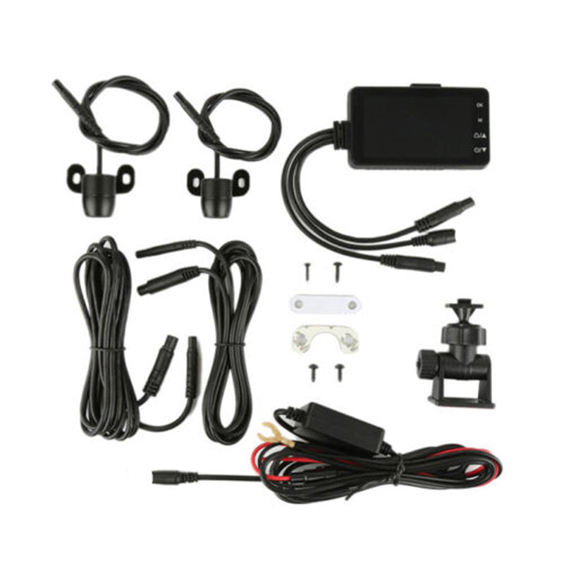 Motorcycle Dash Cam Driving Recorder 3 LCD Screen 120 Wide DVR Camera Kit