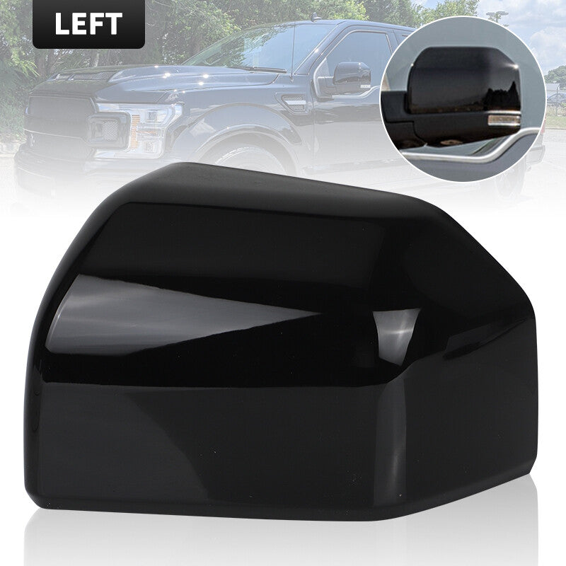 Mirror Cover Cap Left Driver Side Fit For 2015-2020 for Ford F-150 Pickup Truck