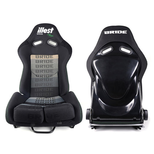 1Pair BRIDE Seats Low Max JDM Racing Seats+Fiberglass Back Cushion+Sliders