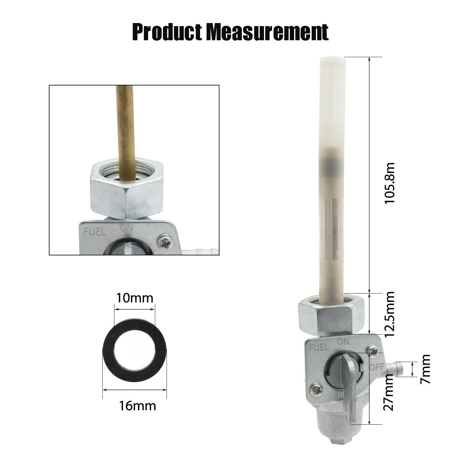 Fit For 1987 1988 for Honda Magna 700 750 Tank Fuel Petcock Switch Tap Valve