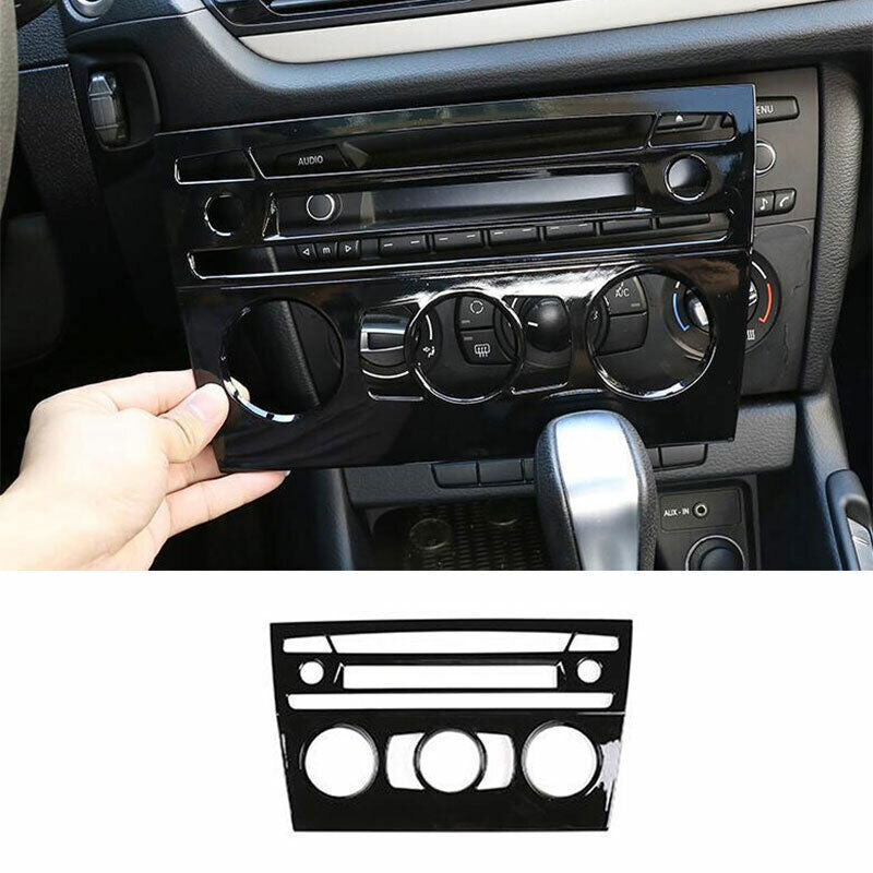 for BMW X1 E84 2013-2015 ABS Black Inner Console CD Button Control Frame Trim 1P