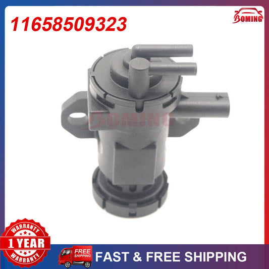 11658509323 is a pressure converter for the turbocharger solenoid valve of for BMW 335d X5 (model 116578032).