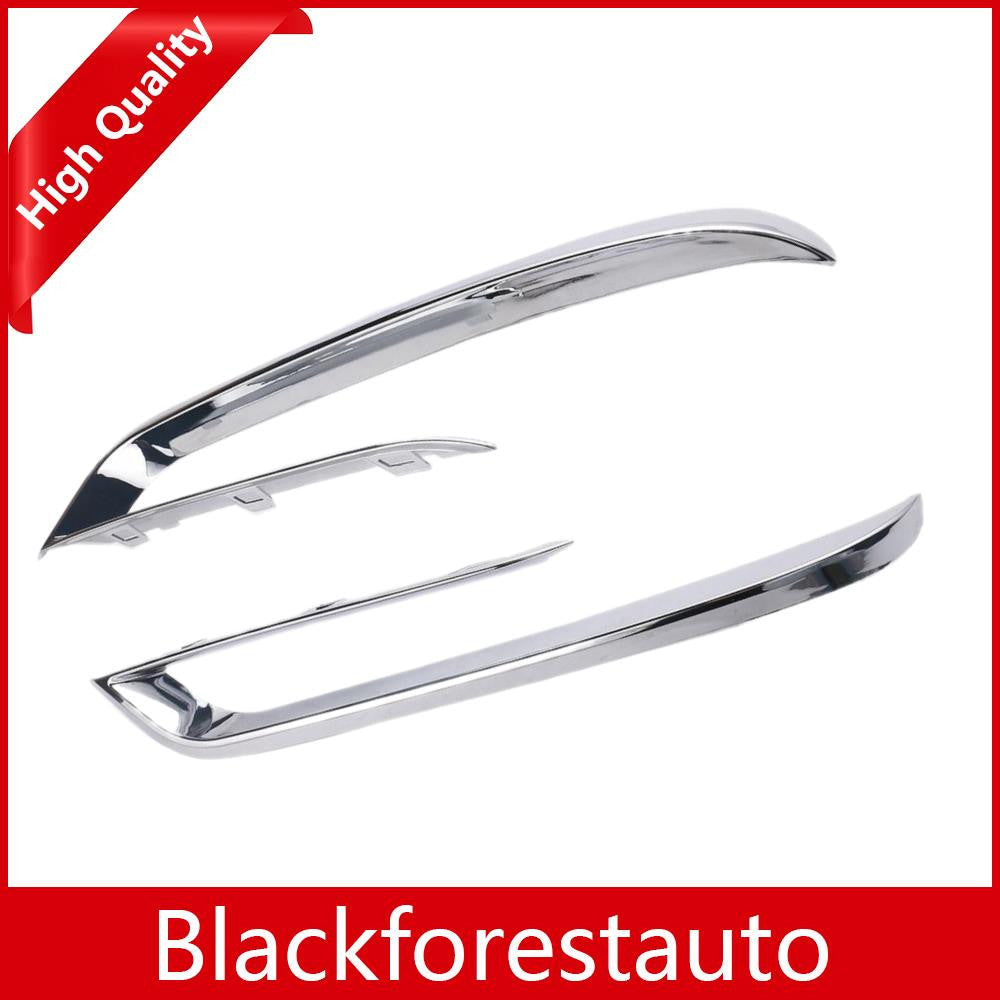 Fit For 535i 550i GT xDrive Front Left Right Bumper Grille Molding Trim Chrome