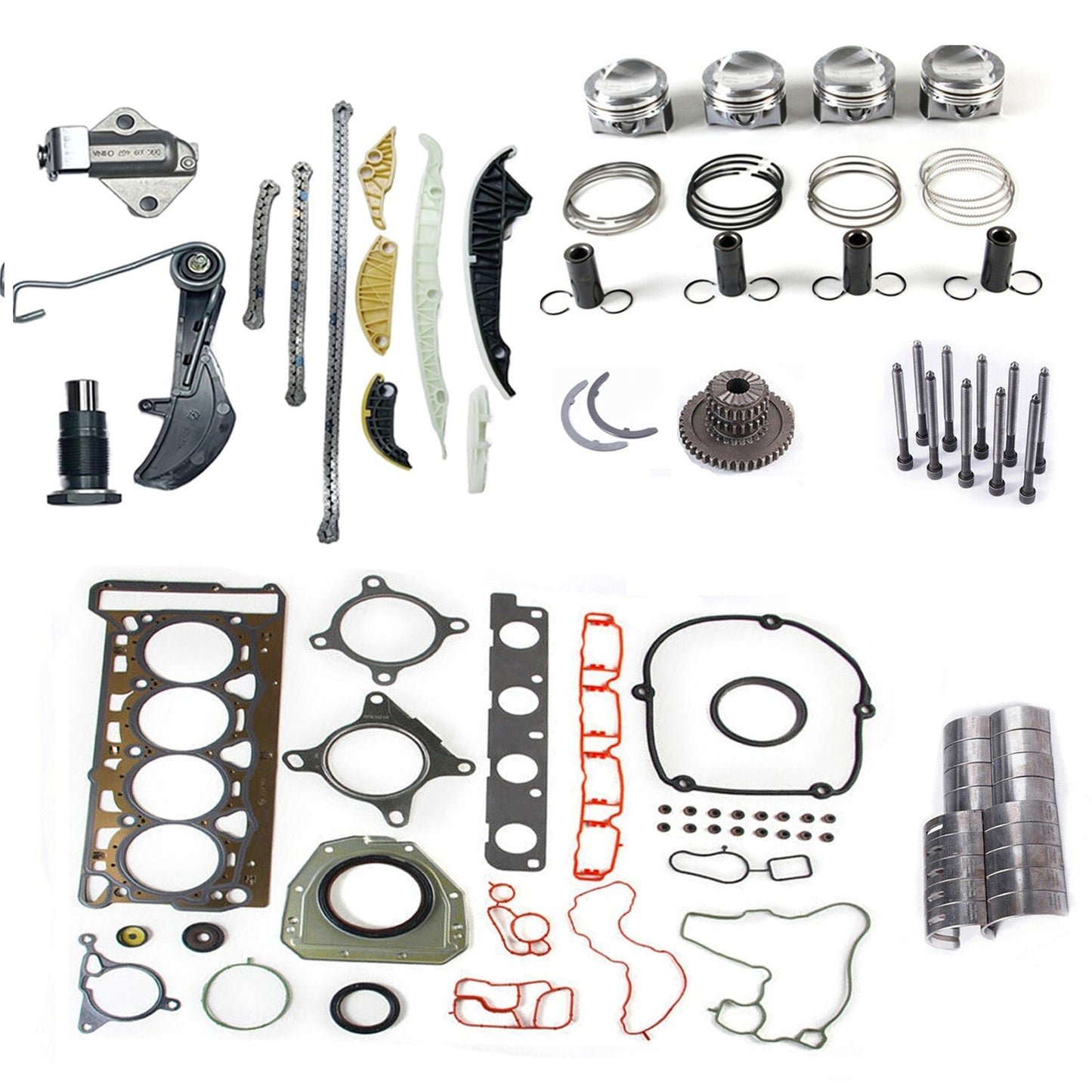 Engine Rebuild Overhaul Kit ¦µ23mm for VW for Passat for AUDI A4 A5 TT CDAA CDAB CDHA DHB