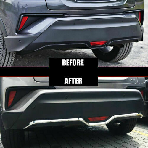 for Toyota CHR C-HR 2018-22 Rear Bumper Protector Decorate Cover Trim Chrome 1P