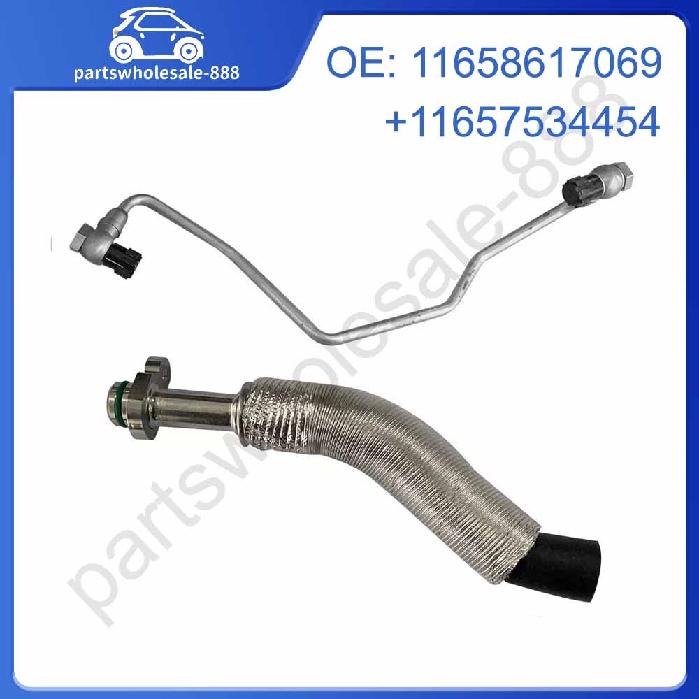 2-Piece Turbocharger Oil Feed Line Return Hose Kit for Mini Cooper S R55 ~ R61 1.6L