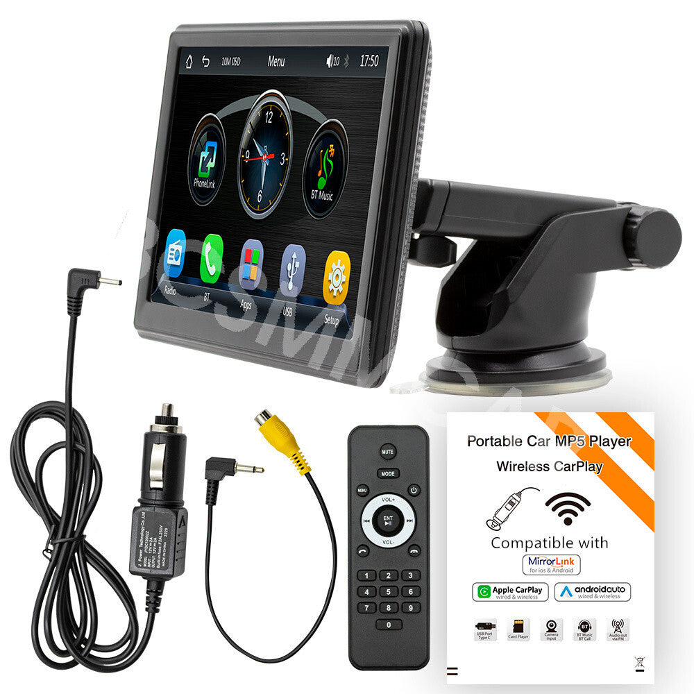 HD Car Multimedia Player Mirror Link 7in For Apple CarPlay Android Auto