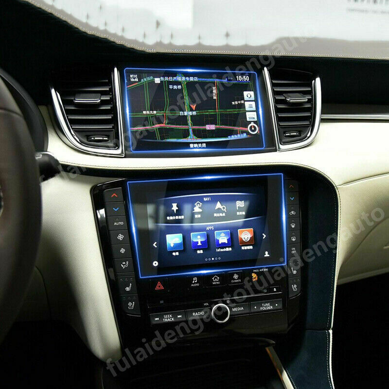 2X for Infiniti QX50 2019-2021 GPS Navigation Screen Protector Film Cover Trims