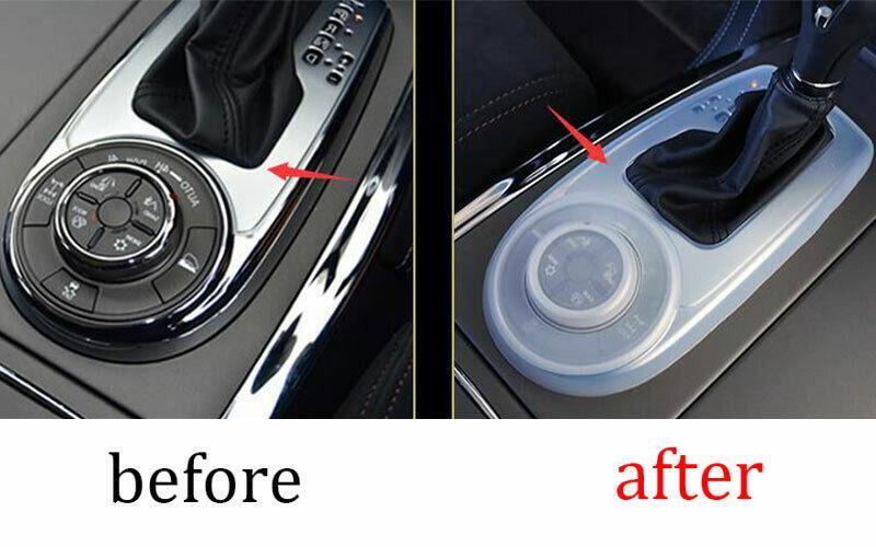 for Nissan Armada 2017-2020 White Silica Gel Central Console Gear Shift Cover