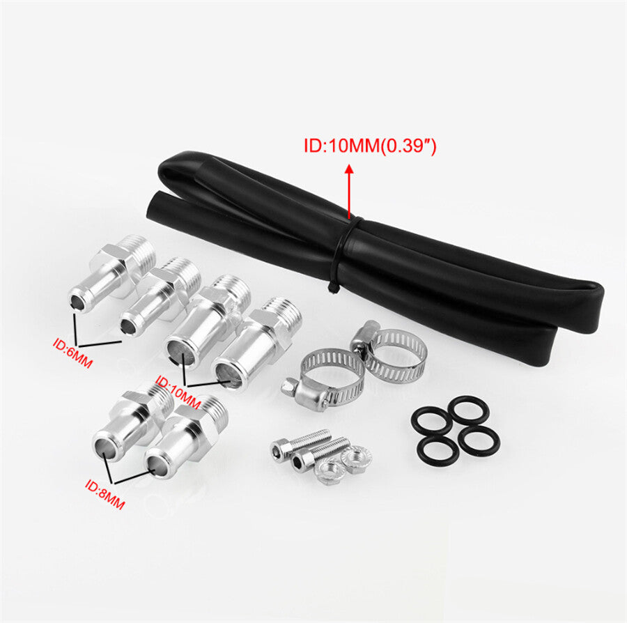 300ml Universal Aluminum Car Oil Catch Can Polish Baffled Reservoir Tank US Ship