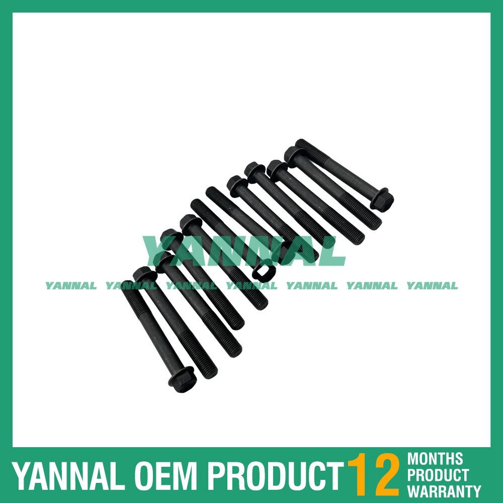 12 new 3LD1 Cylinder Head Bolt Sets for Isuzu H 36 R Excavators