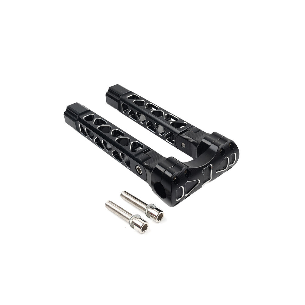 Fit for Harley Dyna Softail Sportster 1 Bar 10.5 Pullback Handlebar Risers Clamps
