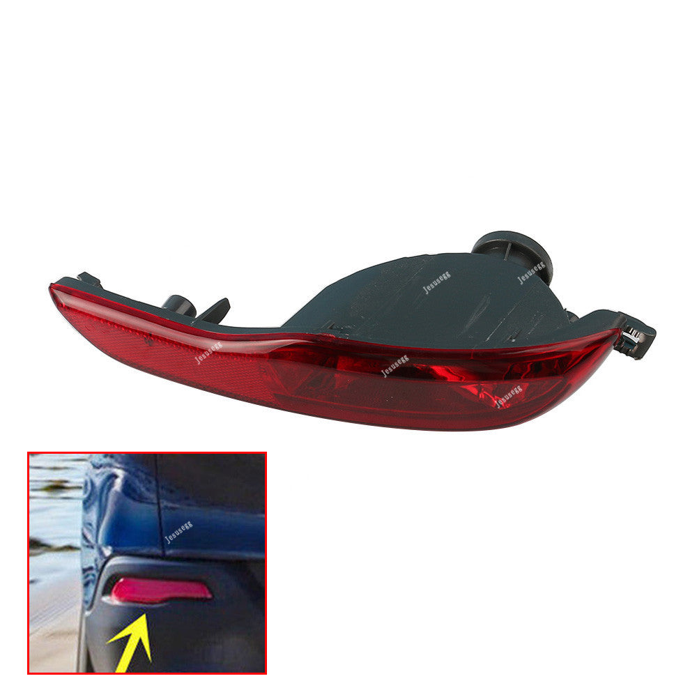 Left Side Rear Bumper Reflector Fog Light Lamp Cover fit for Jeep Cherokee 2014-2018
