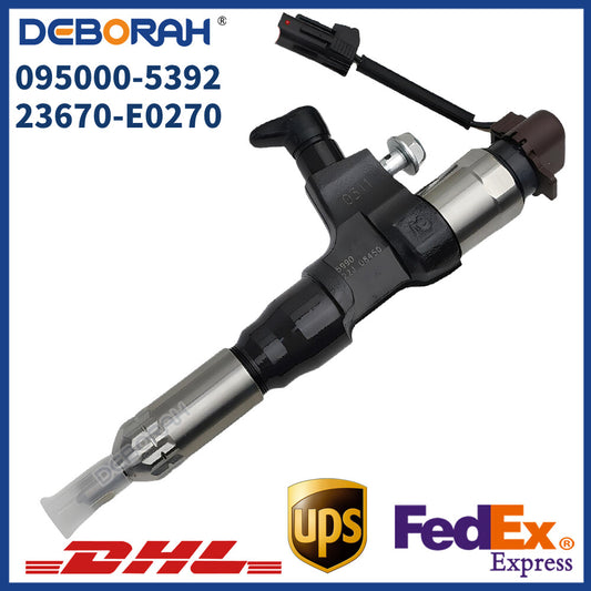 Common Rail Fuel Injector 095000-5392 23670-E0270 for Hino J05D Diesel Engine