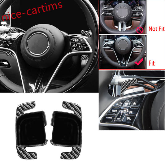 for Benz C/GLC GLS Class 22+ E S EQS 21+ABS/Carbon Steering Wheel Paddle Shifter
