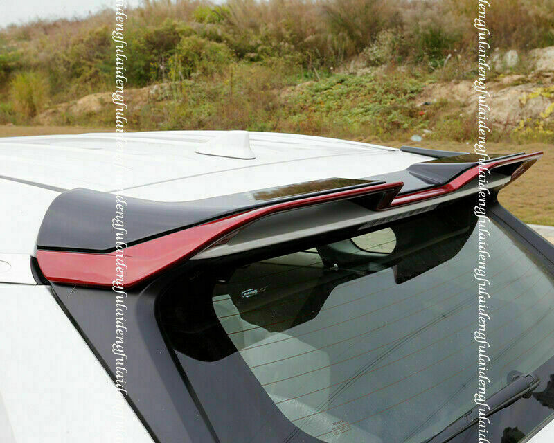 for Toyota RAV4 2019-2023 Rear Trunk Spoiler Tail Wing Trunk Lip Refit Black+Red