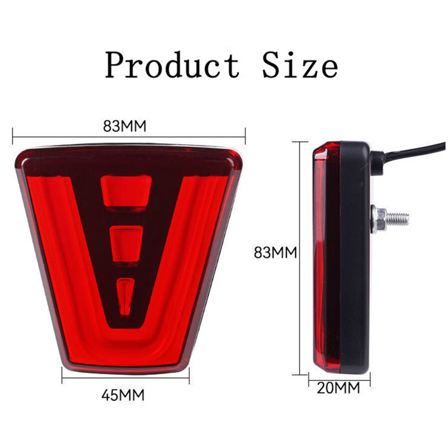 LED Car Rear Bumper Diffuser Fog Light F1 Style Strobe Flashing Tail Brake Lamp