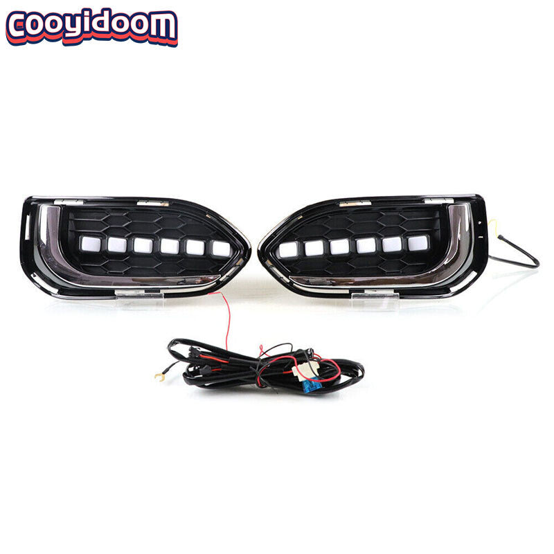 A pair of LED daytime running fog lights for Honda Fit Jazz 2018
