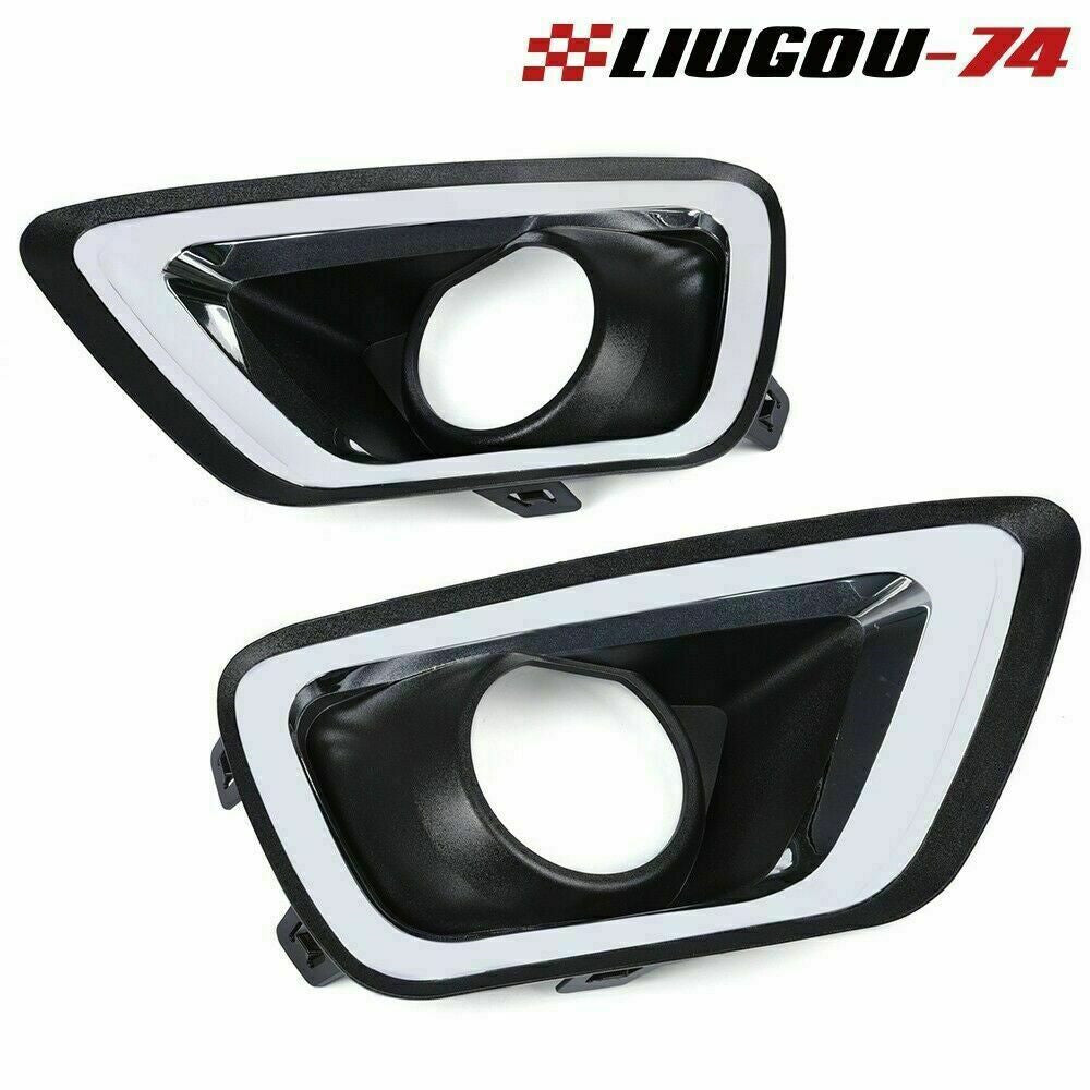 Collision avoidance fog lights and driving lights + bulbs perfectly fit 2015-2020 for Chevrolet Colorado.