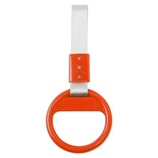 Ring Train Bus Handle Hand Strap Drift Charm Tools Silver belt + orange