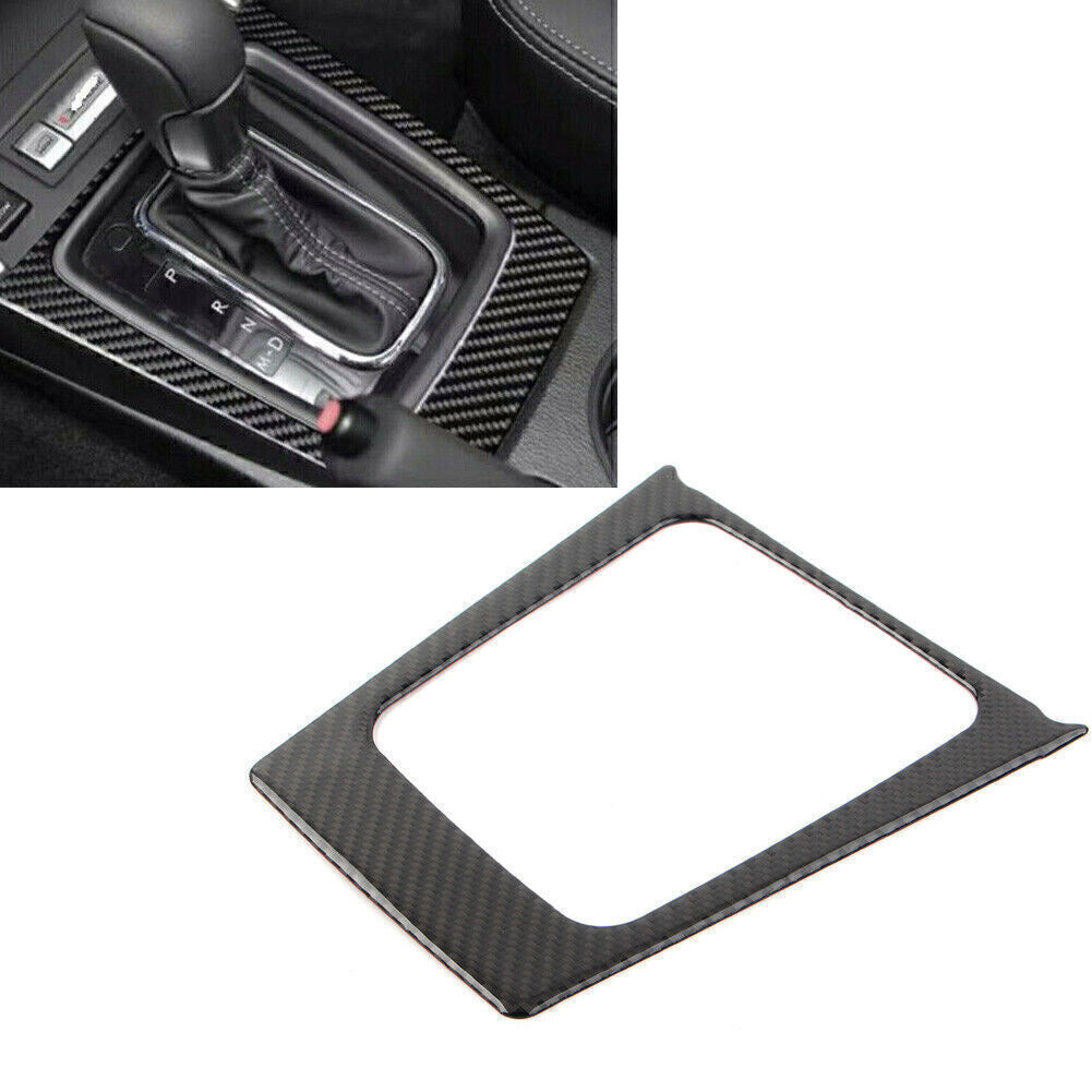 for Subaru Forester 2013-2018 2017 2016 Gear Shift Panel Frame Trim Carbon Fiber