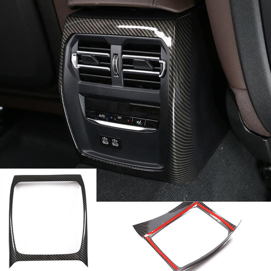 Carbon Fiber ABS Rear Air Outlet Vent Frame Cover for BMW 3 Series G20 G28 2020+