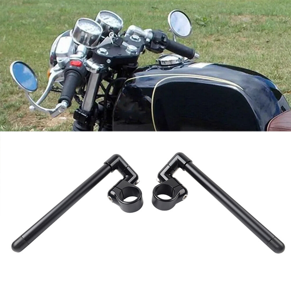 Cafe Racer Bars 7/8 Motorcycle Universal Clip-On Handlebar Fork Tube 48MM