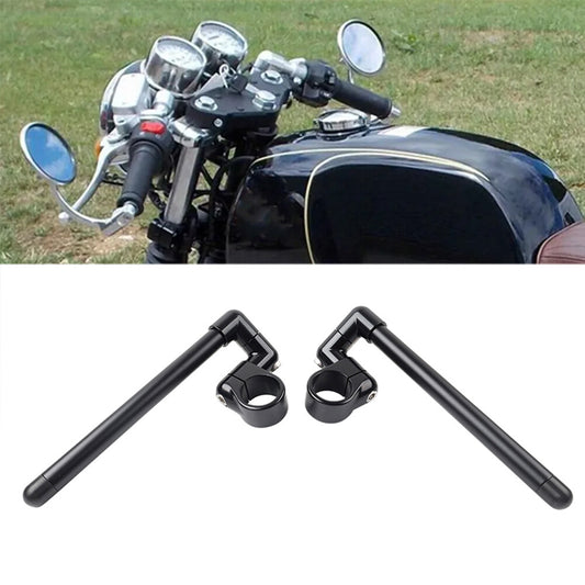 Cafe Racer Bars 7/8 Motorcycle Universal Clip-On Handlebar Fork Tube 48MM