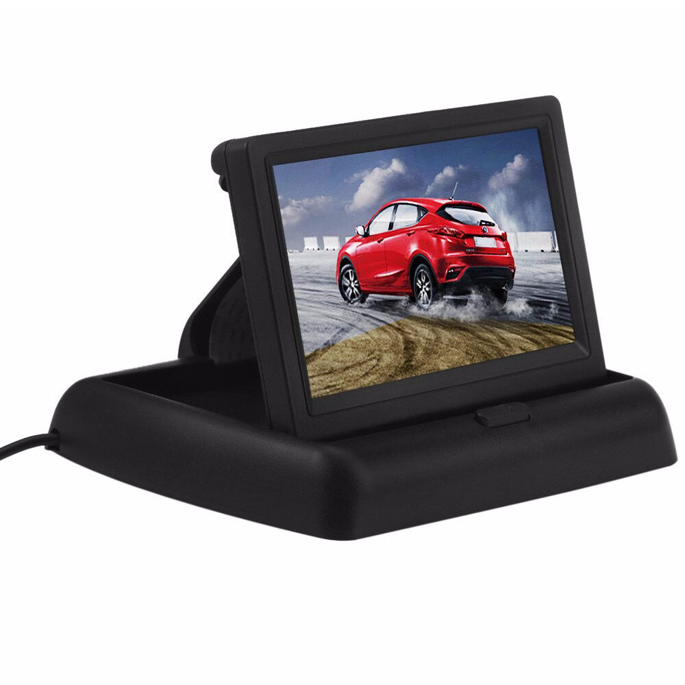 Car Reversing Parking Foldable 4.3 Digital LCD Color Monitor Display NTSC/PAL