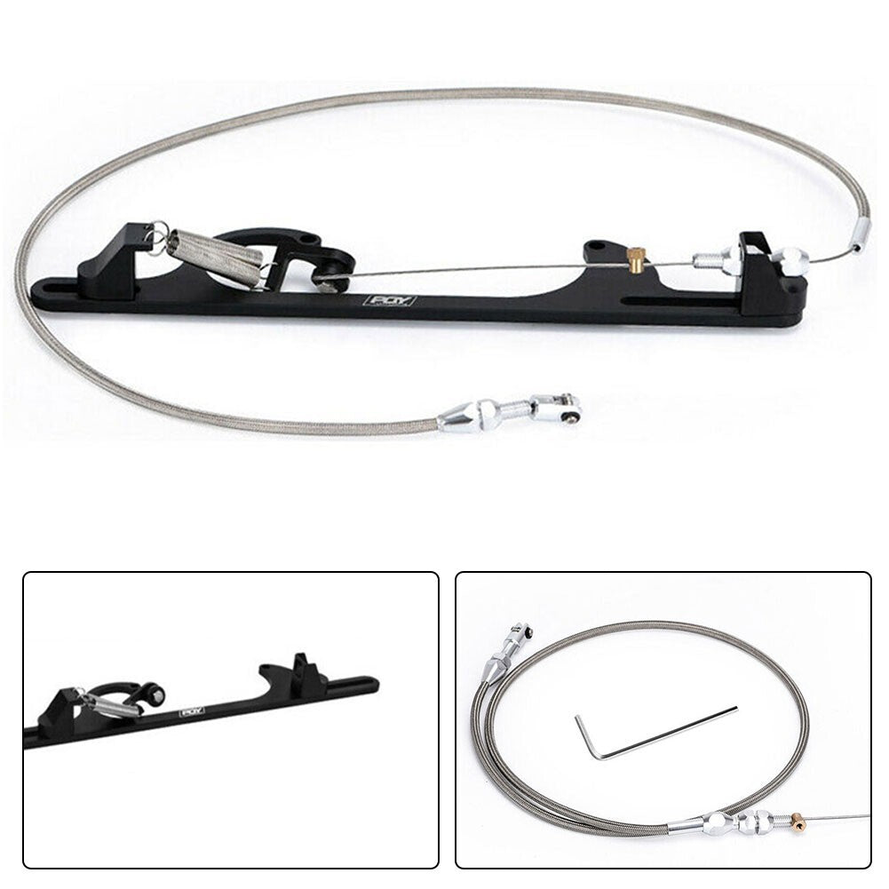 Throttle Cable Kit Braided Throttle Fit Most Gas/ Pedals More Responsive/ New