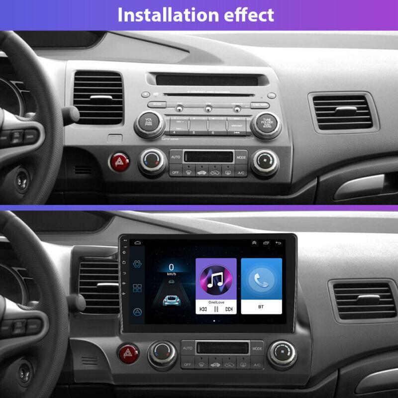 Refit 10.1 Android Radio Stereo Apple Carplay Wifi GPS for Honda for Civic 2006-11