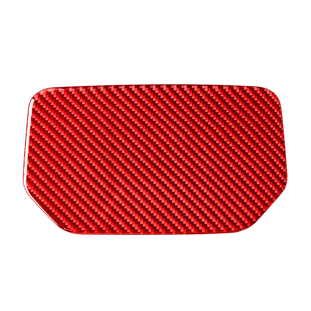 for Toyota Tundra 14-21 Carbon Fiber Interior Dashboard Storage Box Cover Trim