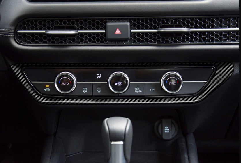 ABS Carbon Fiber Console switch Knob Panel Cover trim for Honda HR-V HRV 2023