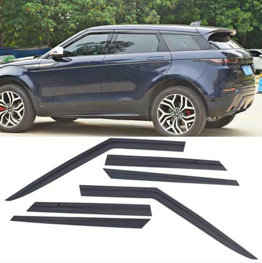 for Range Rover Evoque 2020-24 Black Window Visors Sun Rain Guard Vent Deflector