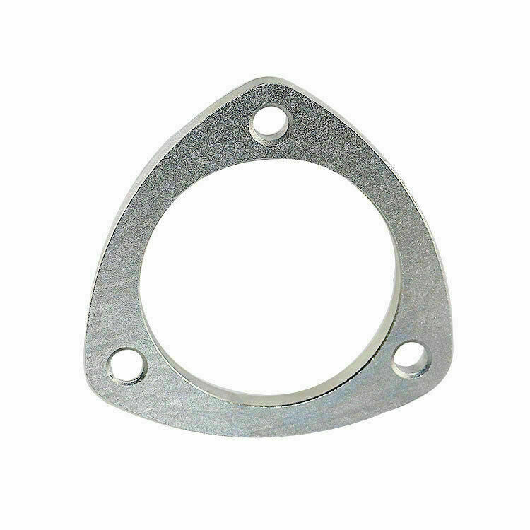 2.5 3 Hole Bolt Exhaust Header Test Pipe Adapter Weldable Flange 2.5 in
