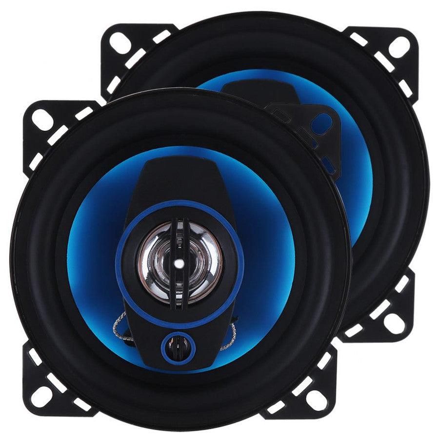 2x 4 Inch Car Auto Coaxial Horn 100W 90db 3Way HIFI Full Range Speaker Subwoofer