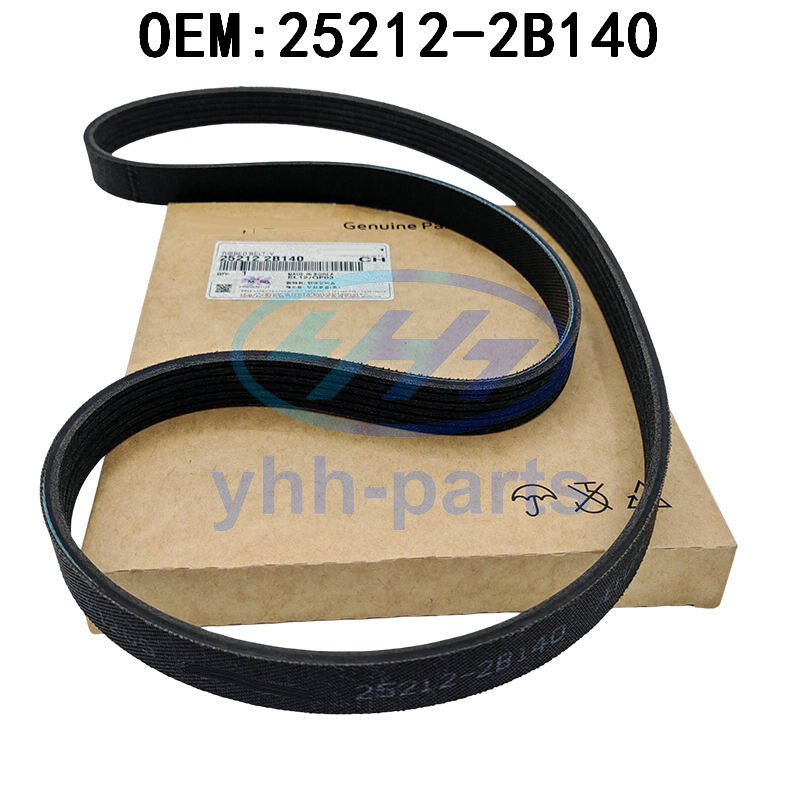 25212-2B140 Serpentine Drive Belt V-Ribbed For 2012-20 for Kia for Hyundai 1.6L