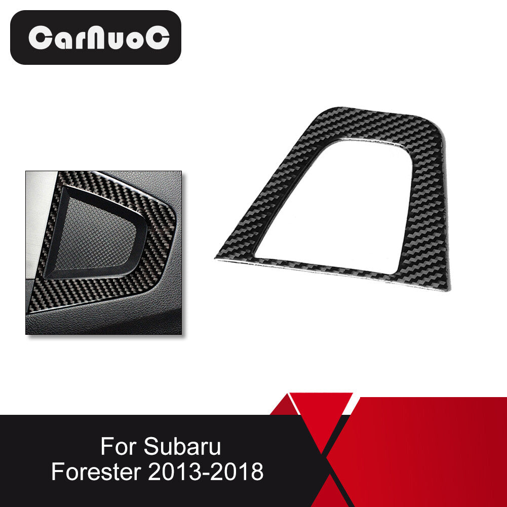 loud speaker panel trim interior carbon fiber sticker for subaru forester 13-18