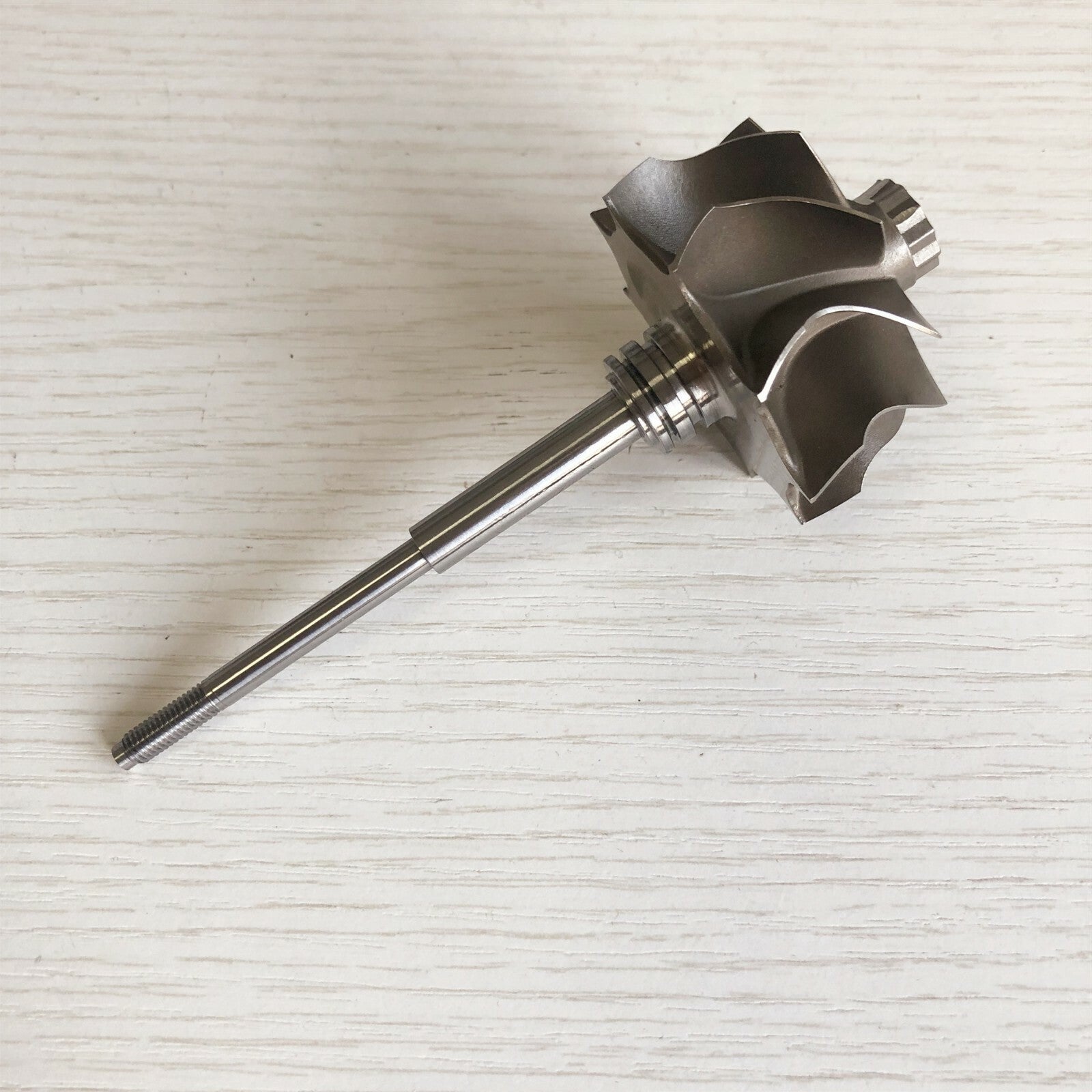 TD04HLR Reverse 45.65/52 mm 9-blade turbine shaft and wheel for Mitsubishi