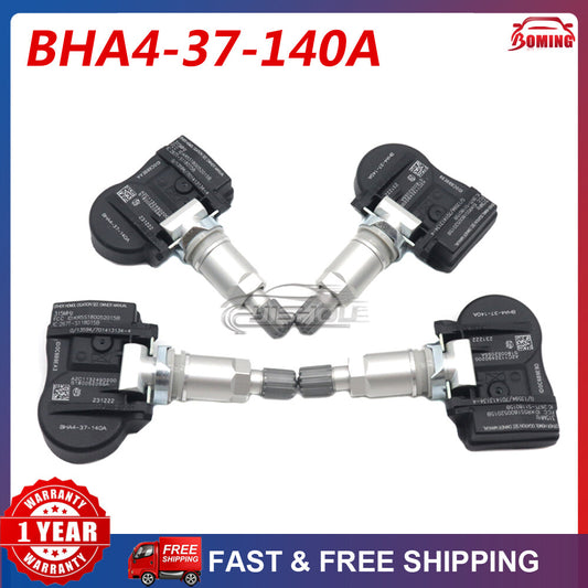 Four new Tire Pressure Monitoring System (TPMS) sensors for 17-19 for Mazda BHA4-37-140A