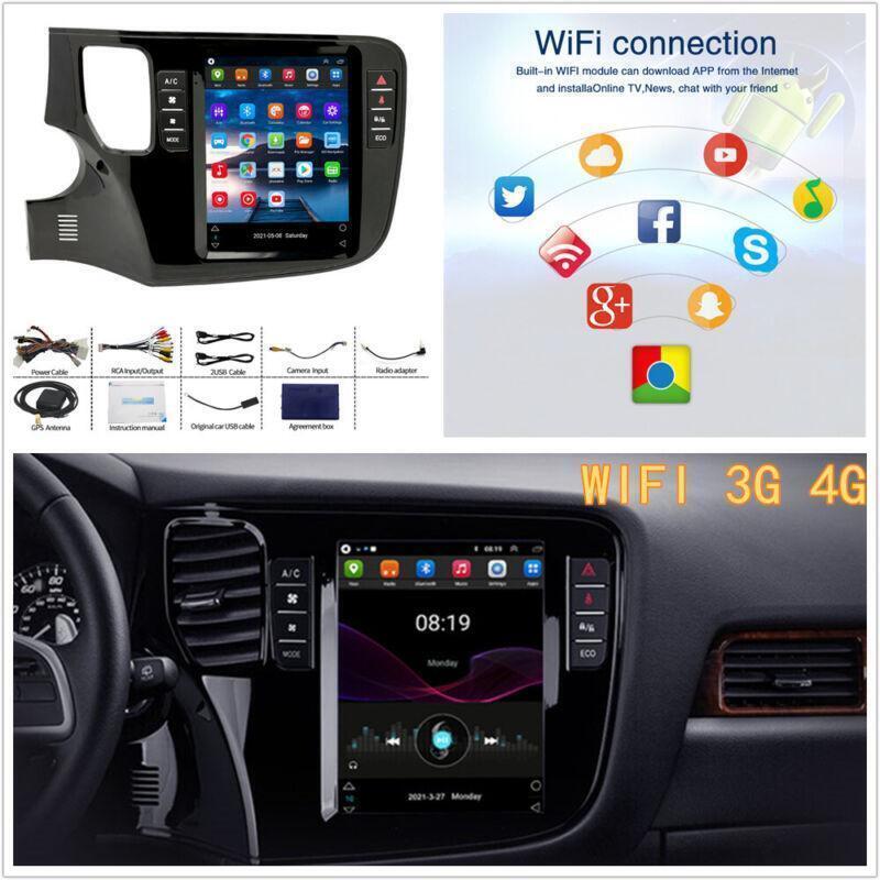 GPS 2+32G 9.7 Vertical Car Stereo Radio WiFi for Mitsubishi Outlander 3 2013-20