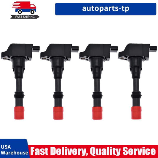 4x Ignition Coils For 03-11 for Honda for Civic Hybrid 1.3L 1.8L L4 UF374 30521PWA003